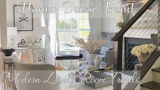 GLAM HOME DECOR IDEAS/HOME TOUR /HOW TO DECORATE A MODERN HOME/HOME DECOR TRENDS/MODERN LIVING ROOM
