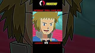 Luxray vs infernape || infernape troll face || attitude || pokemon ||            YouTube