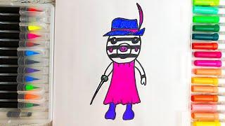 Как нарисовать Зизи из Пигги Роблокс  How To Draw Zizzy | Roblox