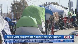 Chula Vista officially bans homeless encampments