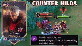 REASON WHY HILDA USERS HATE YU ZHONG IN EXP LANE!! | YU ZHONG BEST BUILD 2024