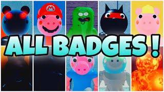 HOW TO GET ALL 12 BADGES & MORPHS | InfectedDeveloper’s Piggy RP | Roblox