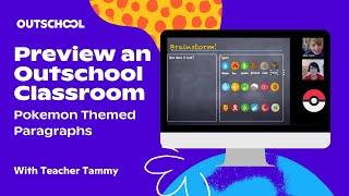 Preview an Outschool classroom | Boost Writing Skills with Pokemon Themed Paragraphs | Homeschool