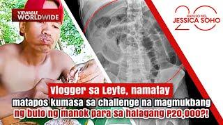 Vlogger, namatay matapos magmukbang ng buto ng manok para sa P20,000?! | Kapuso Mo, Jessica Soho