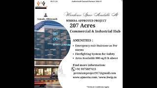 WAREHOUSE SPACE FOR SALE IN MMRDA-APPROVED PROJECT 207 ACRES COMMERCIAL AND INDUSTRIAL PARK SONALE.