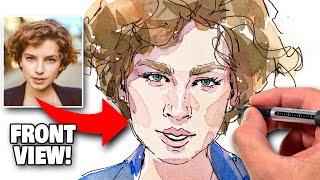 How to Draw Faces Loosely | Easy STEP BY STEP For Beginners