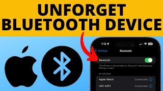 How to Unforget a Bluetooth Device on iPhone - Reconnect iPhone Bluetooth