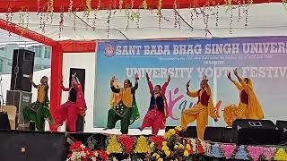 Sant Baba Bhag Singh University Youth Festival performance 1 #sbbsu #youthfestival #students #gidha