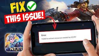 How to Fix Failed to Extract Resources Needed by IL2CPP Error in Mobile Legends on iPhone