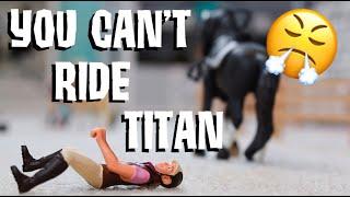 YOU CAN'T RIDE TITAN ANYMORE!!! SCHLEICH RANDOMNESS