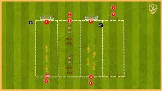 Fc Barcelona - Saq Drills With Balls & Finishing Drill