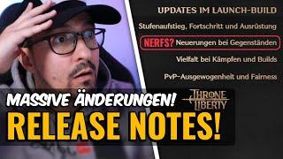 ÄNDERUNGEN ZUM START! Waffen NERFs, PVP Balancing, Skills, ALLES! | Throne and Liberty Deutsch