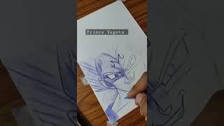 Prince Vegeta Drawing  #anime #drawing #shorts  SK Art