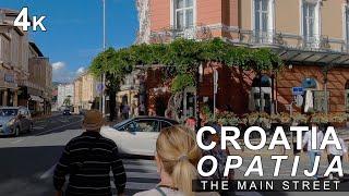 Discover amazing Croatia Walking tour in 4k Opatija The  Main Street walk