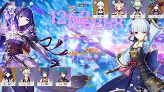 4.7 Abyss - F2P Ayaka Freeze & Raiden National Destroy Spiral Abyss Floor 11 - Genshin Impact