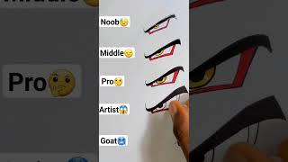 How to Draw Goku SSj 4 Eyes #shorts
