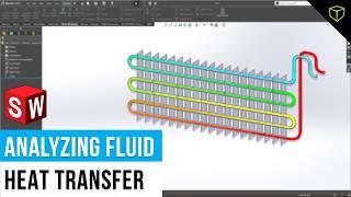 Testing a Heat Exchanger with SOLIDWORKS Flow Simulation