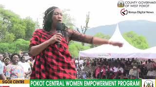 'RUTO NI TWO TERMS!' Trans Nzoia woman rep Lillian Siyoi charges West Pokot residents!!