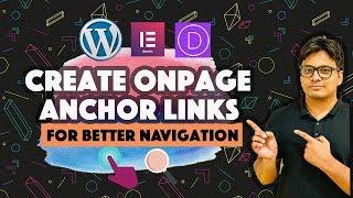 How to add OnPage Anchor Links in WordPress - Elementor Menu anchor, Divi and Gutenberg