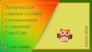 Продукты компании Сово Сова для здоровья суставов и позвоночника