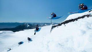 What it’s like to kayak down a snowy mountain at 100km/h