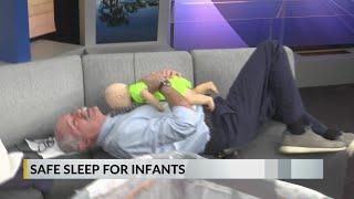 Dr. Scott Hamilton demonstrates the dangers of Positional Asphyxia, how Newborns should safely sleep