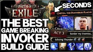 Path of Exile 2 - Best Invoker Build Guide - New INSANE DPS Lightning Combo = Easy Monk Leveling!