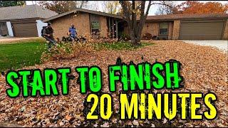 super satisfying leaf clean up - start to finish leaf clean up - fall setup - billy goat leaf vacuum