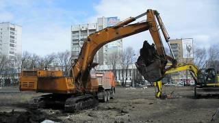 Old soviet russian excavator EO-5123/Экскаватор ЭО-5123