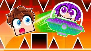 Pretending to be a NOOB in Geometry Dash, Then USING HACKS!