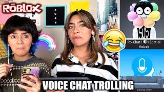 trolling in roblox voice chat | Mercedes and Evangeline