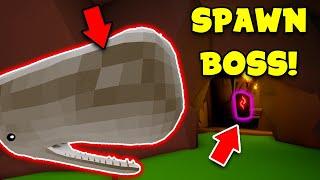 How to Spawn WHALE BOSS In Fishing SImulator ROBLOX! (Moby Wood Whale Boss)