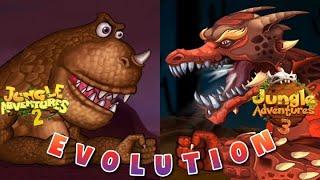 EVOLUTION of DINO BOSS | Jungle Adventure 2 and Jungle Adventure 3