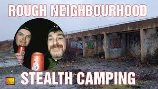 Rough neighbourhood STEALTH CAMPING behind gas works • Howler Head review, UFC's official whiskey