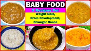 5 Days 5 Healthy Baby Food Recipes For 1-5 Years | Toddlers Food Ideas | Healthy Food Bites