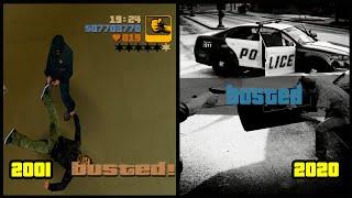 Evolution of BUSTED in GTA Games ( 2001 -2020)