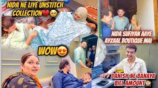 Hamare boutique mai Nida Aur Sufiyan|Nida ne kiye unstitch kapdo ki shopping|Aplog ko bhi milega