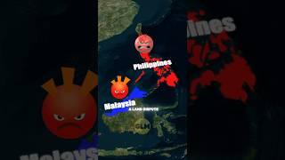 Two countries are fighting over Sabah.  #shorts #geography