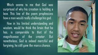 Creative Video: God Said, 'I Made A Man' by Jose Garcia Villa