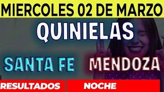 Resultados Quinielas Nocturna de Santa Fe y Mendoza, Miércoles 2 de Marzo