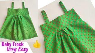 Very Easy Yoke baby frock cutting and stitching | Baby Frock cutting and stitching