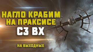 EVE Online. КРАБИМ НА ПРАКСИСЕ С3 И ЖДЁМ ПВП. Необычный фит :)