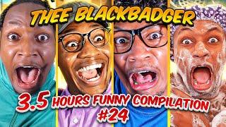 3.5 Hours THEE BLACKBADGER FUNNIEST VIDEOS | BEST OF THEE BLACKBADGER COMPILATION #24