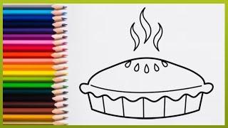 pie drawing | How to draw pie easy step by step |#2024drawing #supereasdrawing.