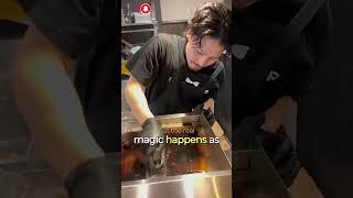 This Chef Uses Ice to Shock Clean the Grill 