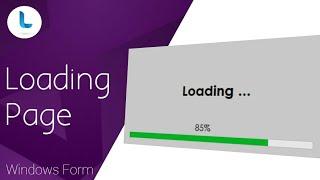 C# | Create Loading Page with Progressbar and Timer in the Visual Studio