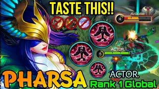 Taste my Feathered Air Strike! Pharsa NonStop Roam & Gank! - Top 1 Global Pharsa by ACTOR. - MLBB