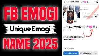 FACEBOOK EMOJI ID NEW UPDATE 2025 | FACEBOOK EMOJI NAME UPDATE