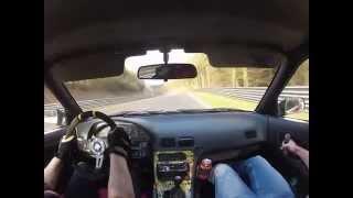 Nürburgring Nordschleife Nissan 200SX fun lap onboard 06.04.2015