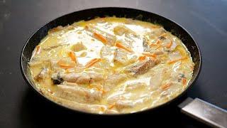 I DO NOT FRY FISH anymore! CHEAP AND HEALTHY recipe! Hake in sauce in a frying pan